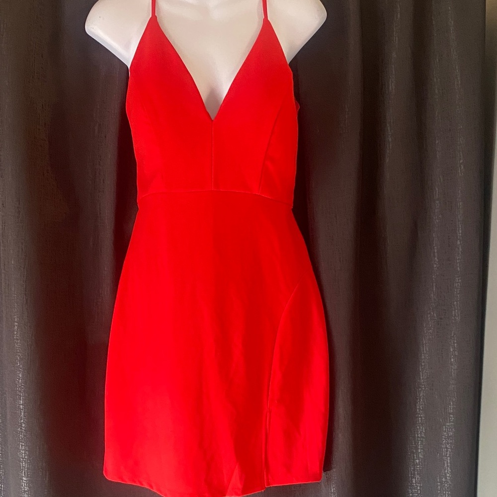 My Michelle Vibrant Red Mini Dress
